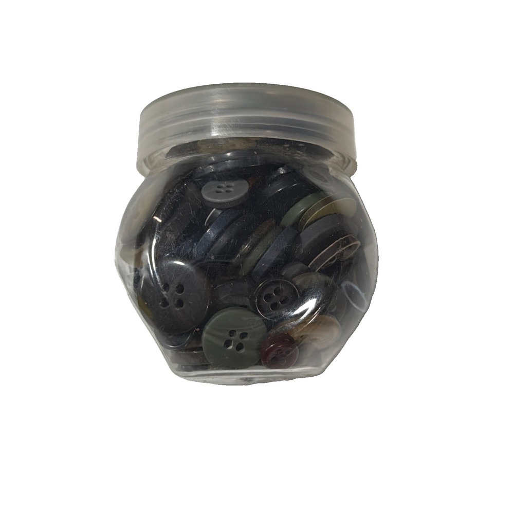 Crafter's Square Notions Buttons 4 oz Jar Random Colors and Sizes Neutrals